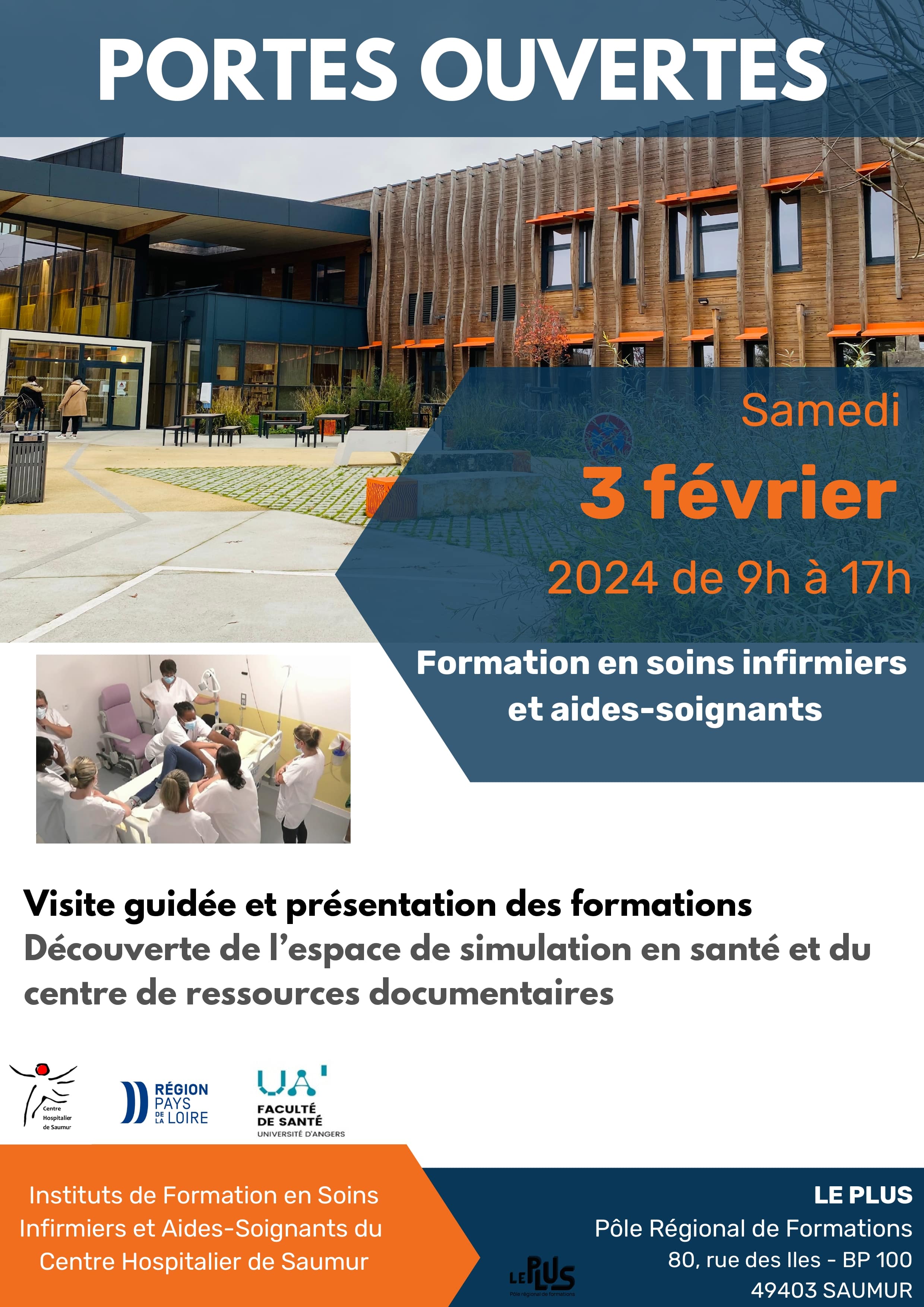 PORTES OUVERTES JPO IFSI IFAS 2024